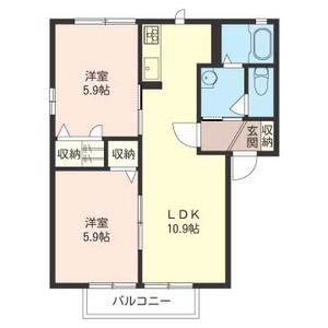 ヴィルヌーブＢ 101号室