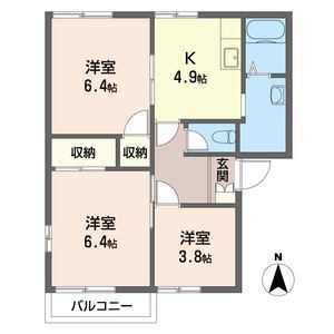 チェリーハイツＢ 202号室