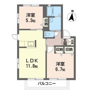 プリムヴェール　Ⅱ 201号室