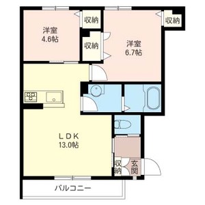 ラウレア　エカヒ 102号室