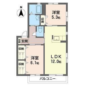 シャンリジエールＢ 202号室