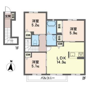 ヒルトップハイツＦ 202号室