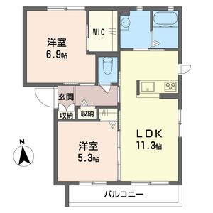 フォント　デ　ネージュ　Ⅳ 202号室