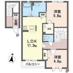 ピエブラン　Ⅰ 202号室