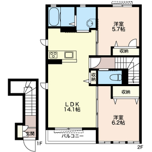 プランドール 201号室