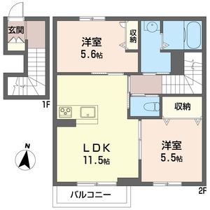 ブランメゾン　Ｅ 203号室