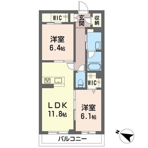 クロシェット 206号室