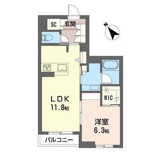 パルボヌール 102号室