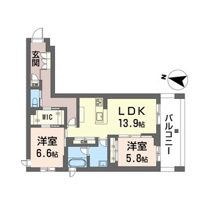 フォルティガーレ202号室_間取り画像