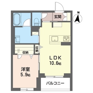 フェーデ　ディモーラ 203号室
