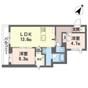 ベルクルー　Ⅲ 201号室
