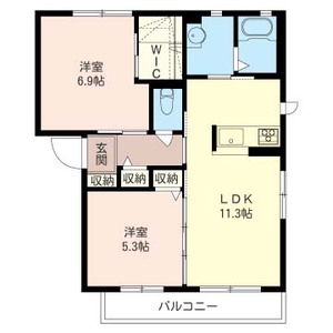 メルヴェーユ　Ⅱ 202号室