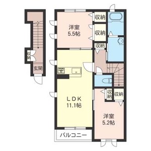 フォレストガーデン　Ⅱ 201号室