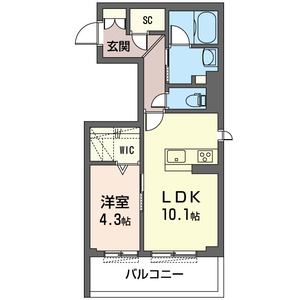 ラ・フェルミエ 401号室