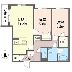 ロコ・ソラーレ 205号室