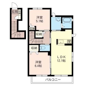 ヴィラ　ポルトＢ 201号室