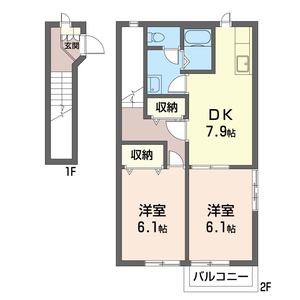 ヴィラ　フェルト 201号室