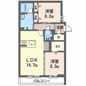 ロン・モンターニュ　Ⅲ 110号室