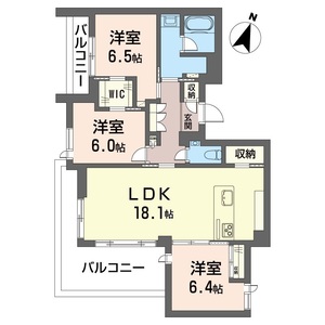 ソールテ大宮302号室_間取り画像