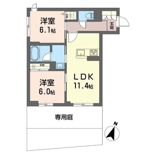 ペイサージュ　カリテ 102号室