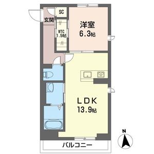 カーサ　ローザ 203号室