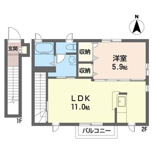 フィオーレ　Ⅱ 201号室