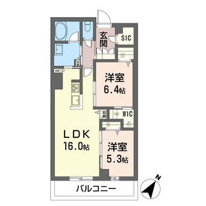 シモン　イースト　ミソノ 304号室