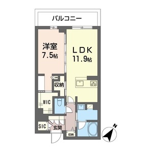 シモン　イースト　ミソノ 409号室