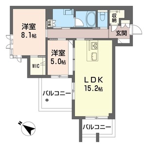 アークシエル201号室_間取り画像