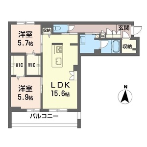 シャーメゾン　フローラ303号室_間取り画像