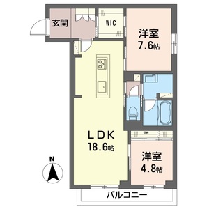 チップ101号室_間取り画像