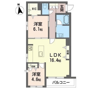 レゾンクレール 203号室