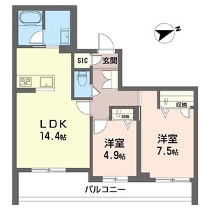 ロイヤルクレッセント 301号室