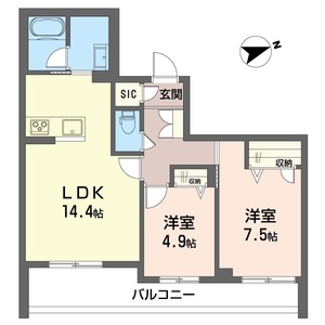 ロイヤルクレッセント 201号室