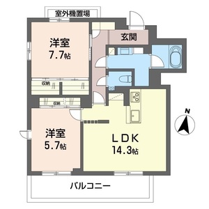 シエロエストレラード402号室_間取り画像