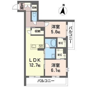 グリシーナ 203号室