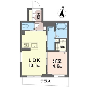 プリムベール岸町 101号室