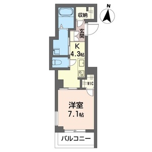 プリムベール岸町 201号室