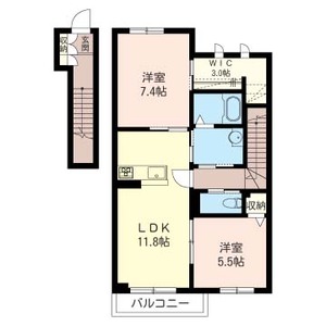 カサ　ベラーノ　Ⅲ 202号室