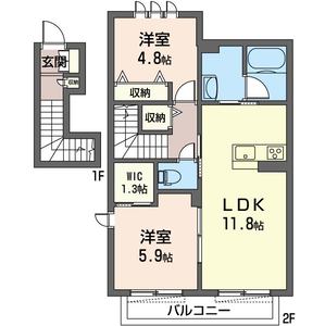 クリザンテム　Ⅱ 201号室