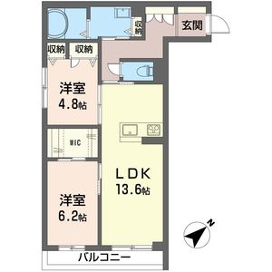 ポワール若葉 206号室