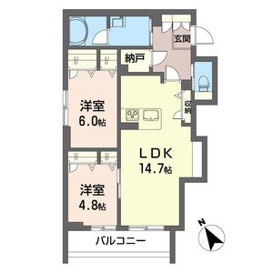 フォンテーヌ　ツルセ 206号室