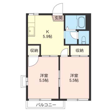 北原　コーポ　Ｂ 203号-16