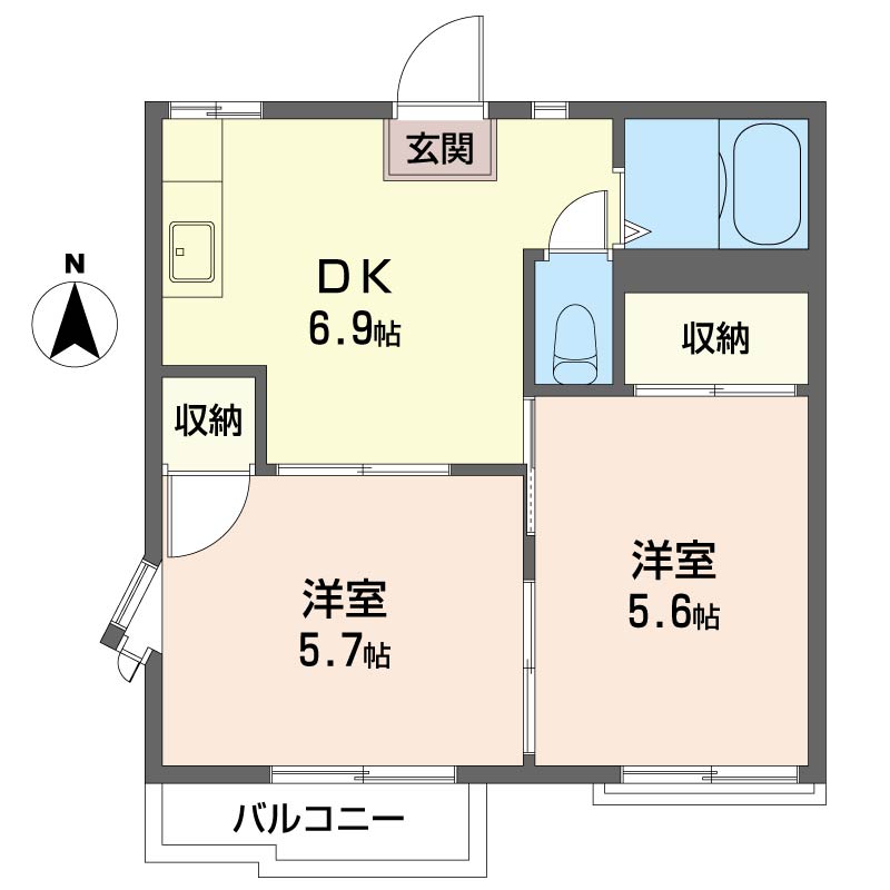瀬ヶ崎　サンハイツ　Ｂ202-2