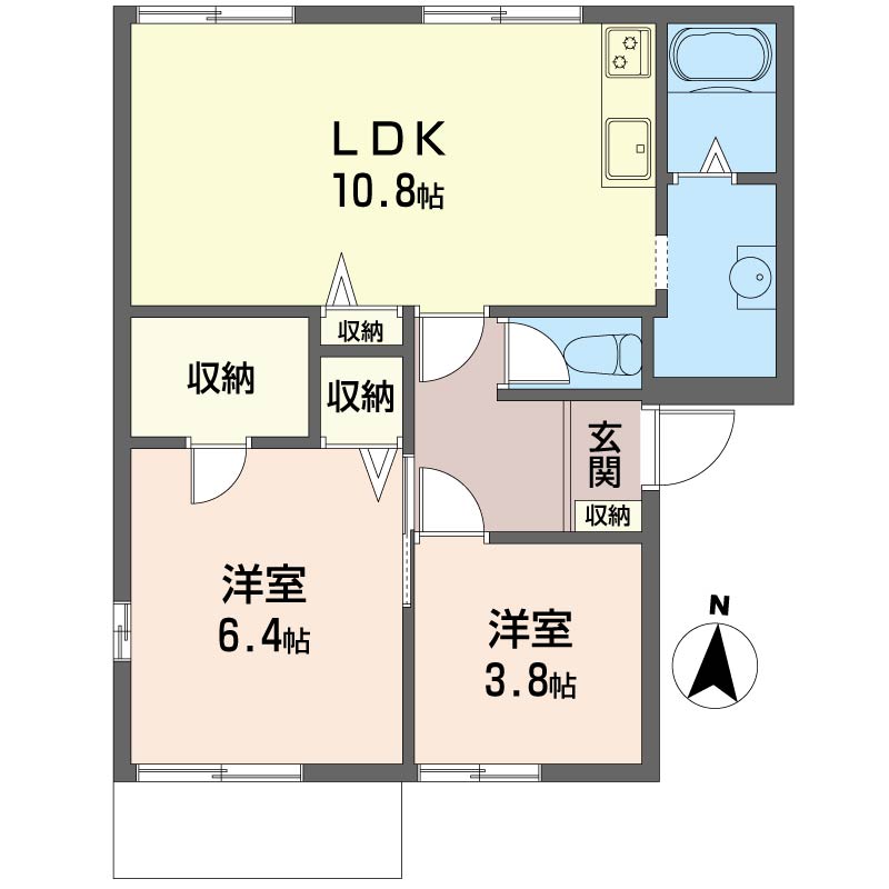 メゾンドネージュ　２号館201-2