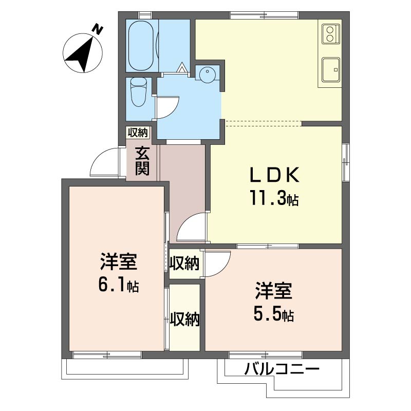 ハイツ ラポール A 201号-15