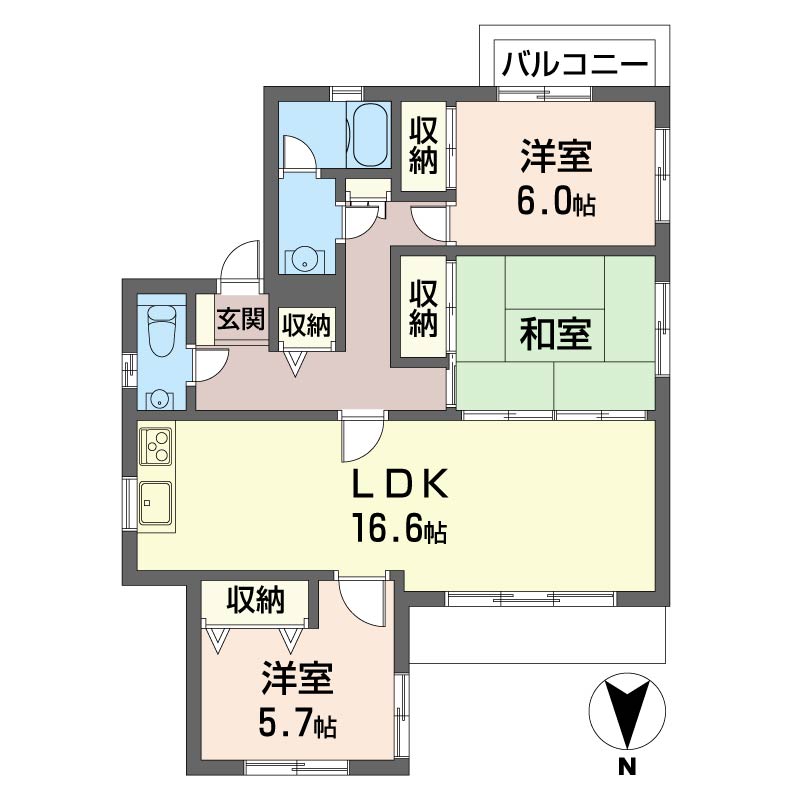 コート　ハウス　岸町101-2