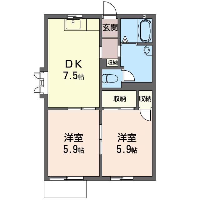 フラット上青木 101号-6