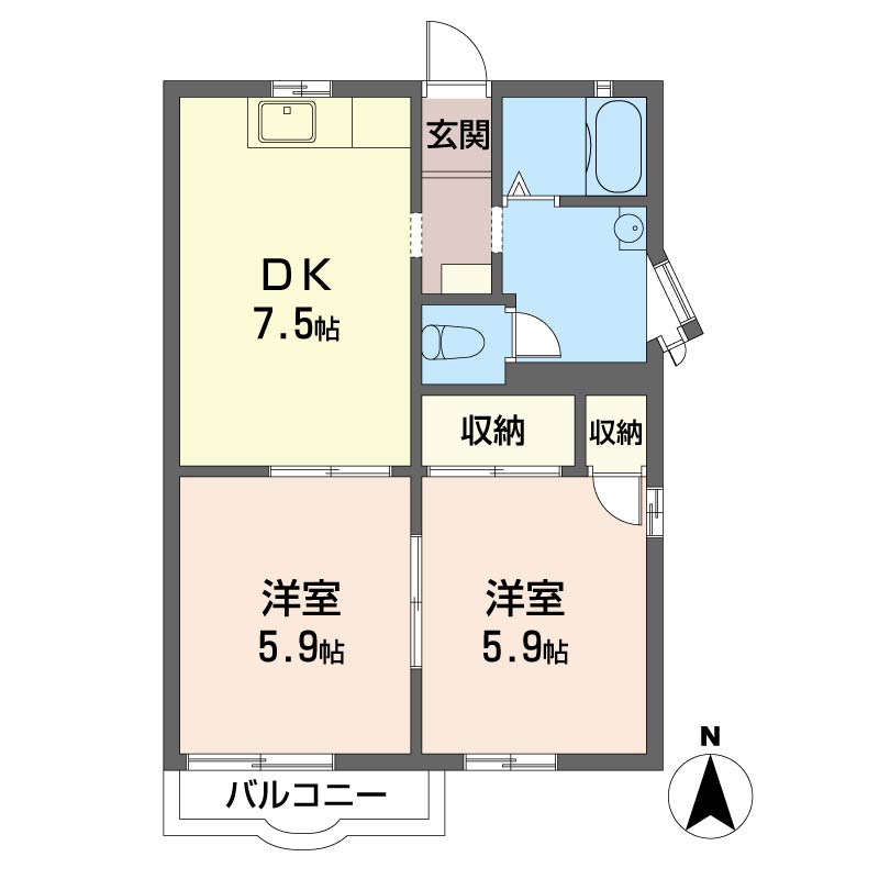 フラット上青木203-2