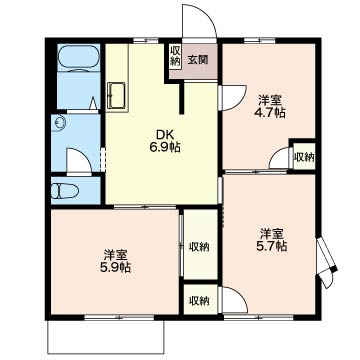 サンハイツ　八幡　Ｄ 101号-16